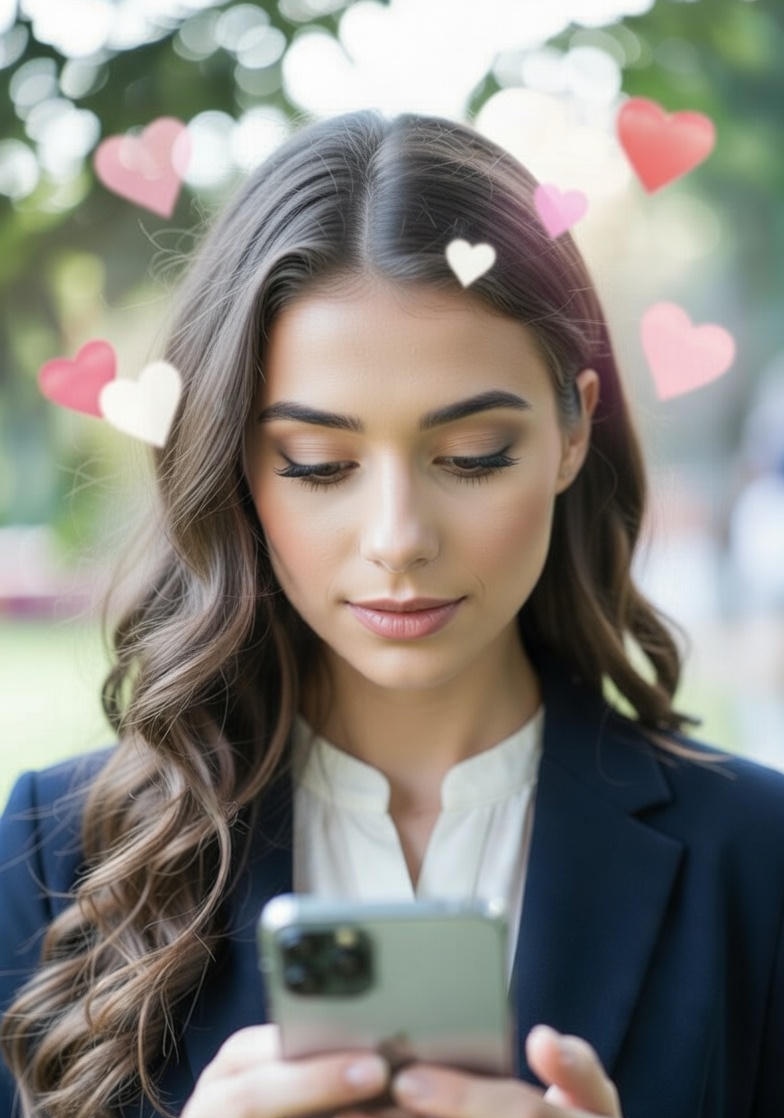 Professional using SMSPro on mobile